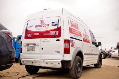 Rubycom's express dispatch van